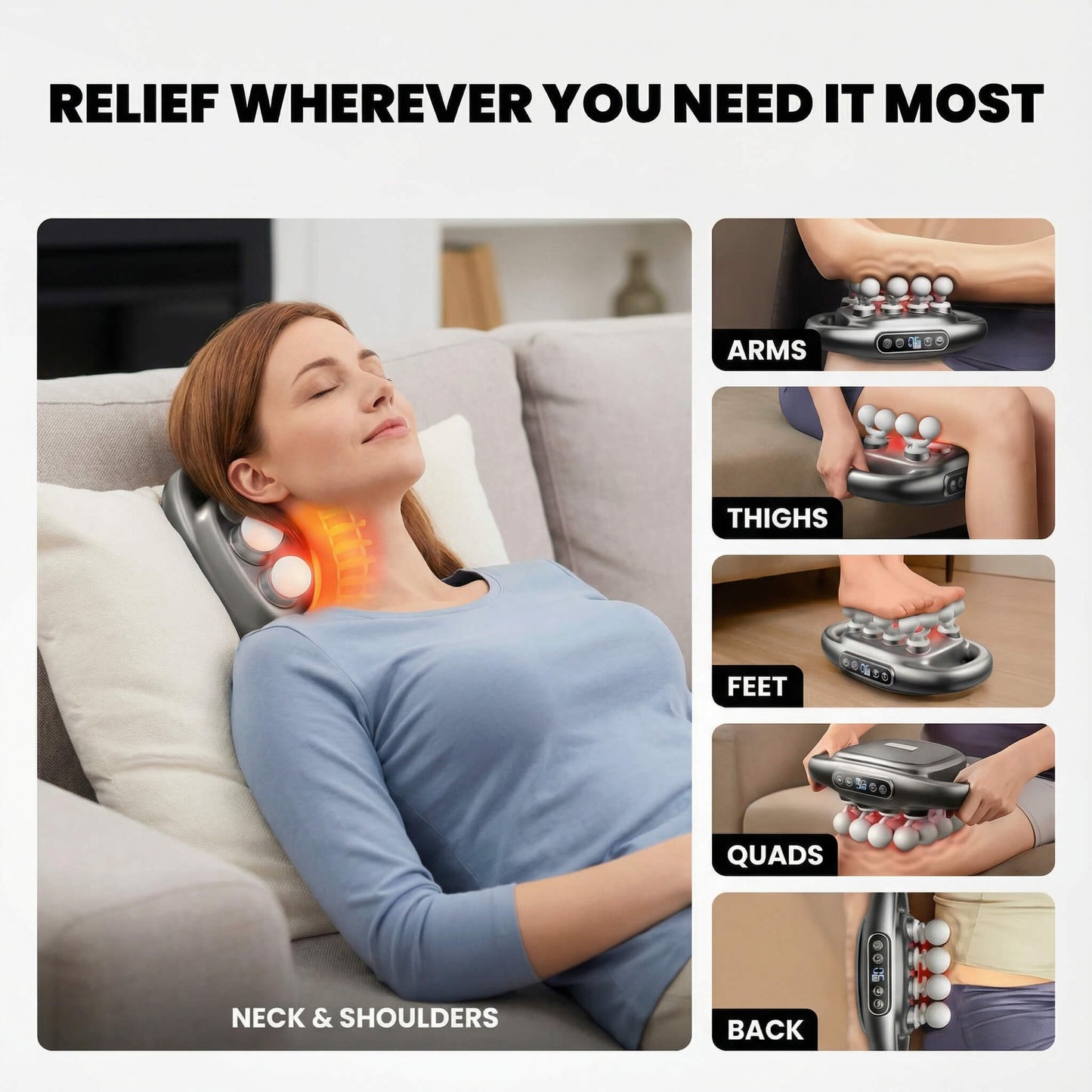 16-Head Deep Tissue Massage Gun