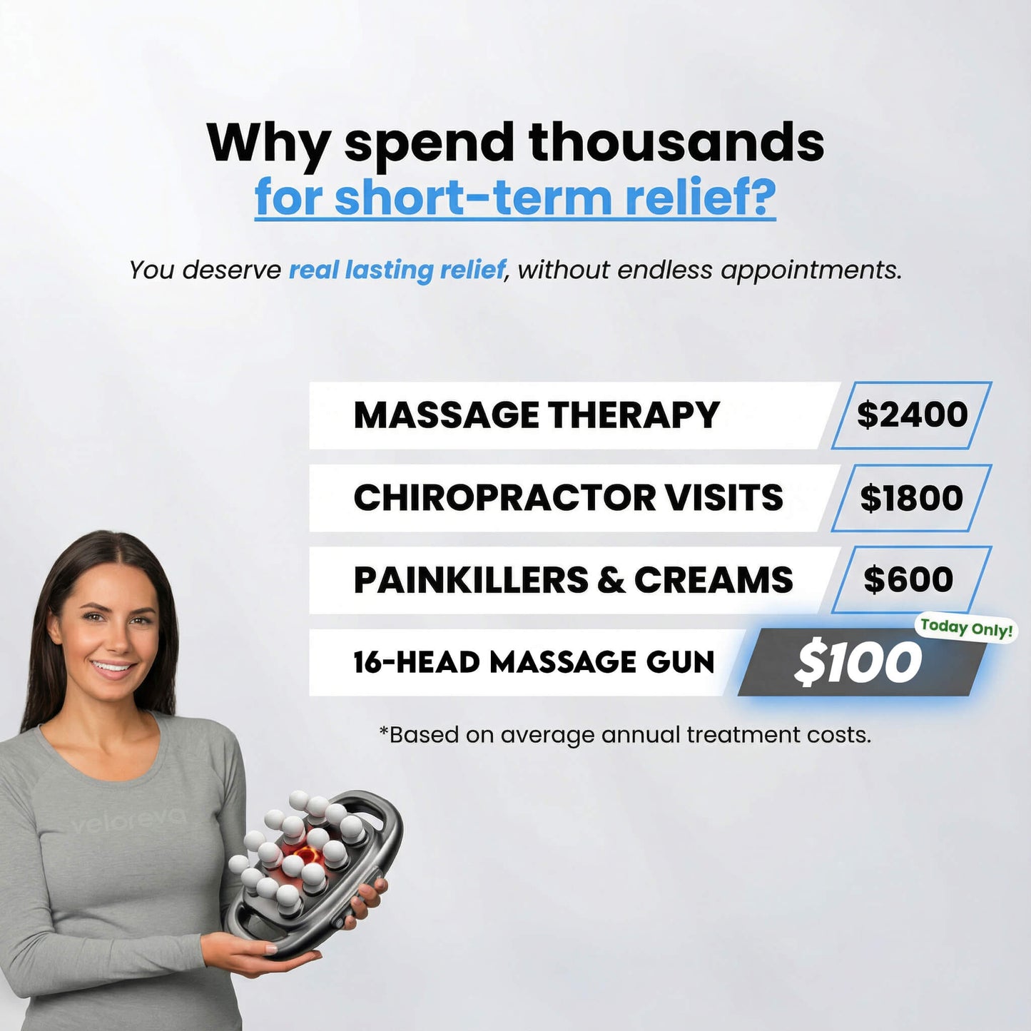 16-Head Deep Tissue Massage Gun